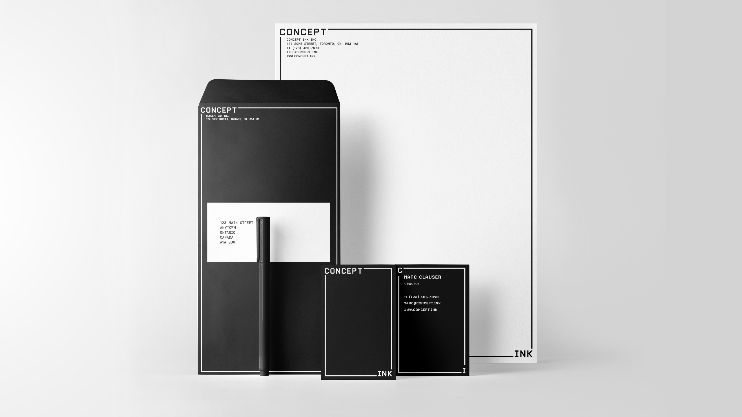 Branding and Design work for Concept Ink by The Coopers