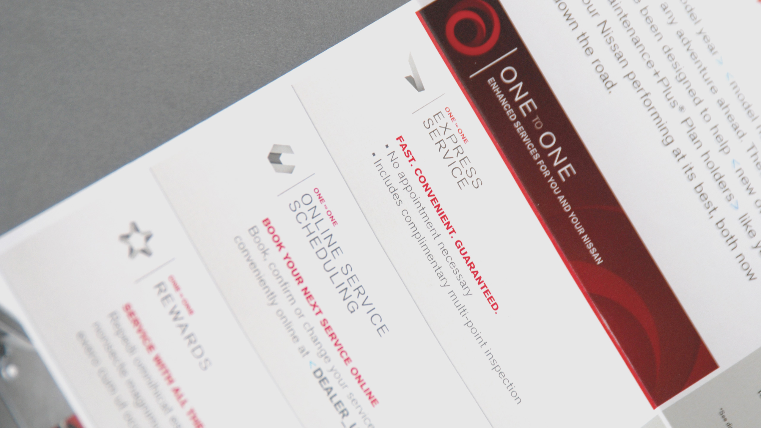 Nissan One to One Welcome Mailer by Adrian Cooper