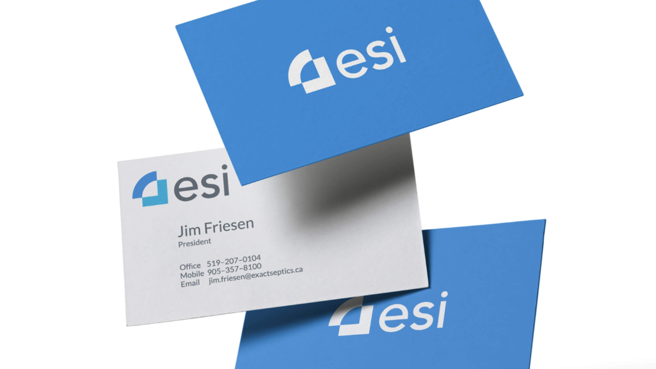 ESI Group business card design by The Coopers